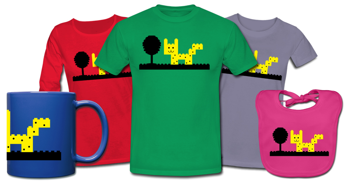 Fun Shirt, Design, Wortspiel, Humor, Lego, Steine, Leopard, Gepard, Katze, Legostein, bauen, Baum